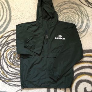 Champion Windbreaker Forest Green Mens XS